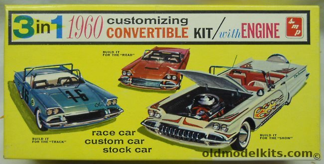SMP 1/25 1960 Chevrolet Corvette 3 in 1 Kit, 7860 plastic model kit